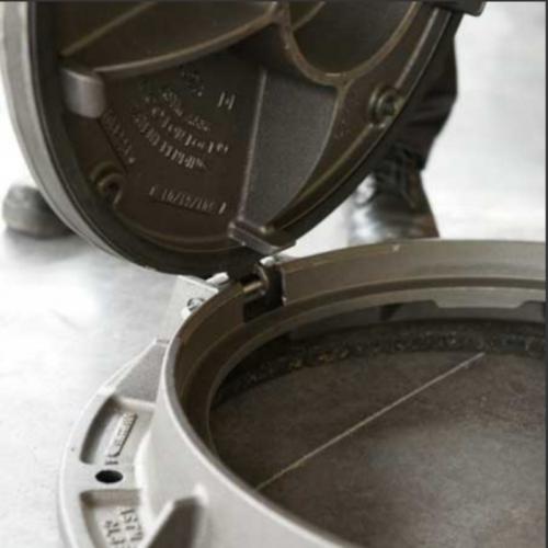 Heavy Duty Anti-Theft Hinge Pins and Lock Systems for Ductile Iron Manhole Covers