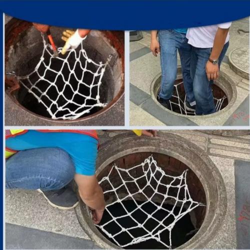 Heavy Duty Nylon Anti-Fall Safety Net for Municipal Manhole Covers